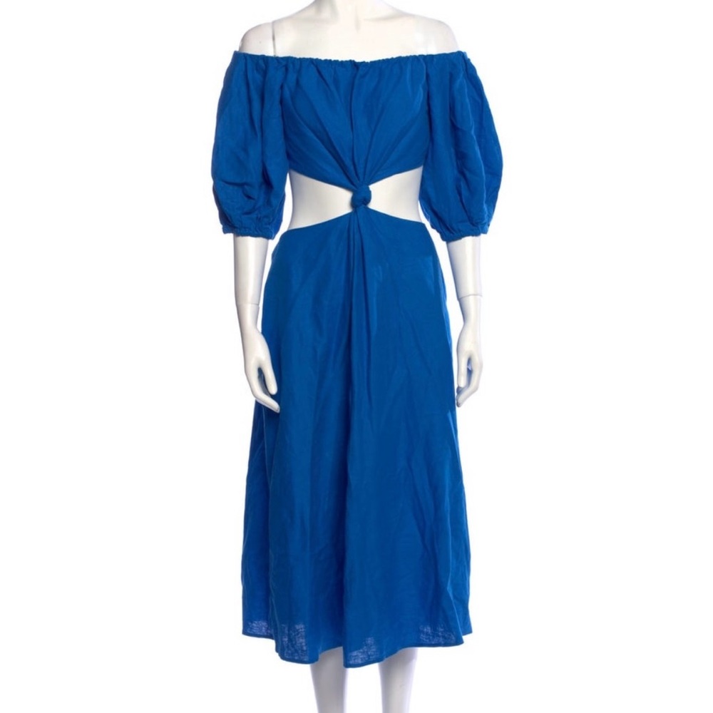 Farm Rio Knotted Cut-Out Maxi Dress